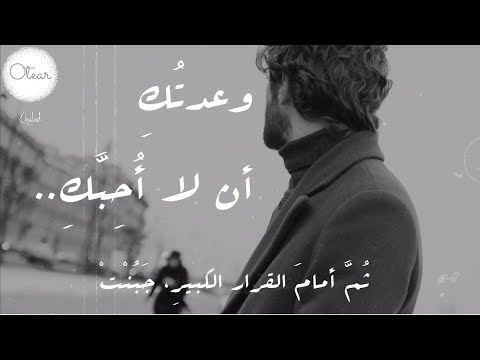 وعدت ك أن لا أ ح ب ك نزار قباني  