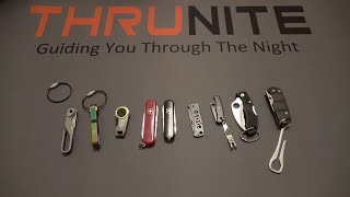 NEW Thrunite Keychain Knife Comparison (Spyderco, SOG, Boker, Gerber, Wenger & Victorinox)