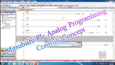 Mitsubishi Plc Analog Programming Controls Concept