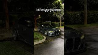 I think the IRL exhaust setup might catch ppl by surprise 👀 what do you think #bmw #m3 #exhaust