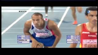 5000m finale  Victoire de Mo Farah championnats d Europe Barcelone 2010  Smail