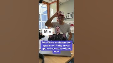 PoV: When a crash or software bug appears on Friday in your app and you want to leave work.