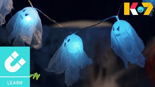 Make Your Own Ghost Fairy Lights | Get Arty | KidsOn7 Learn