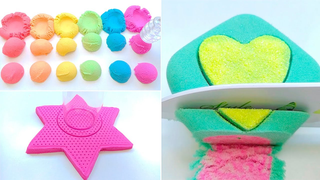 Kinetic Sand Crunchy Sounds || Satisfying Video ASMR Compilation #53