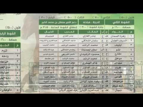 الشوط الثاني للحفل الثامن على دعم الامير سلطان الكبير الفائز زهرة الصمان ٦ ٤ ١٤٣٨ فروسيه حايل