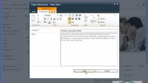 Working with Discussions in SharePoint 2010
