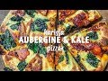 Harissa Aubergine &amp; Kale Pizza | Wicked Healthy