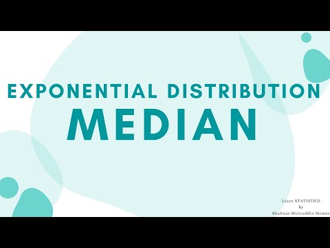 Exponential Distribution/Median of Exponential Distribution/Statistic Continuous distribution/Median