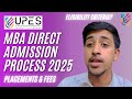 UPES MBA Direct Admission Process 2025 | MBA Placements And Fees | UPES Dehradun
