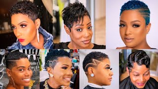 60 + Cute Stylish and Sexy Short Haircuts And Hairstyles For Black Women | Fade Haircuts | Low Cut
