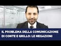 Il problema della comunicazione di Conte e Grillo: le negazioni