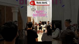 Surprise Ultah Iky mahalini rizkyfebian