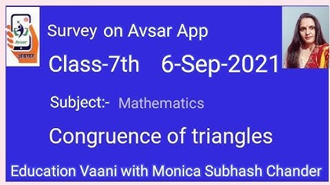 Active survey on Avsar App Class-7th Maths