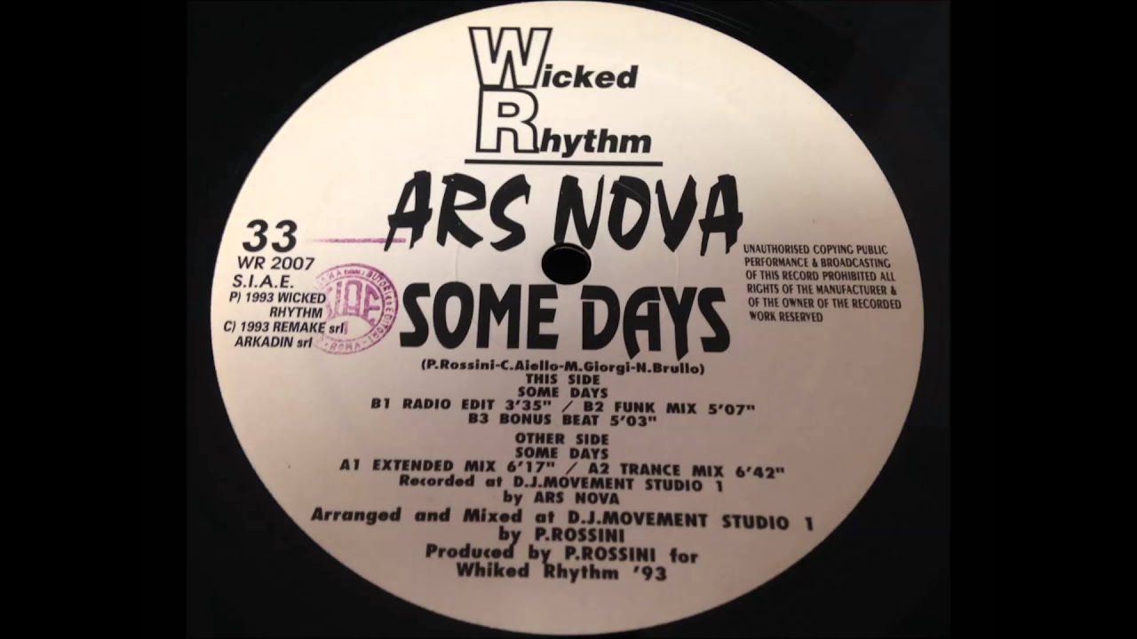 Watch Ars Nova - Some Days on YouTube Watch Ars Nova - Some Days on YouTube