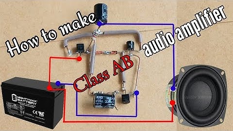 Diy heavy bass audio amplifier (class AB) using C1815 and A1015 transistors.