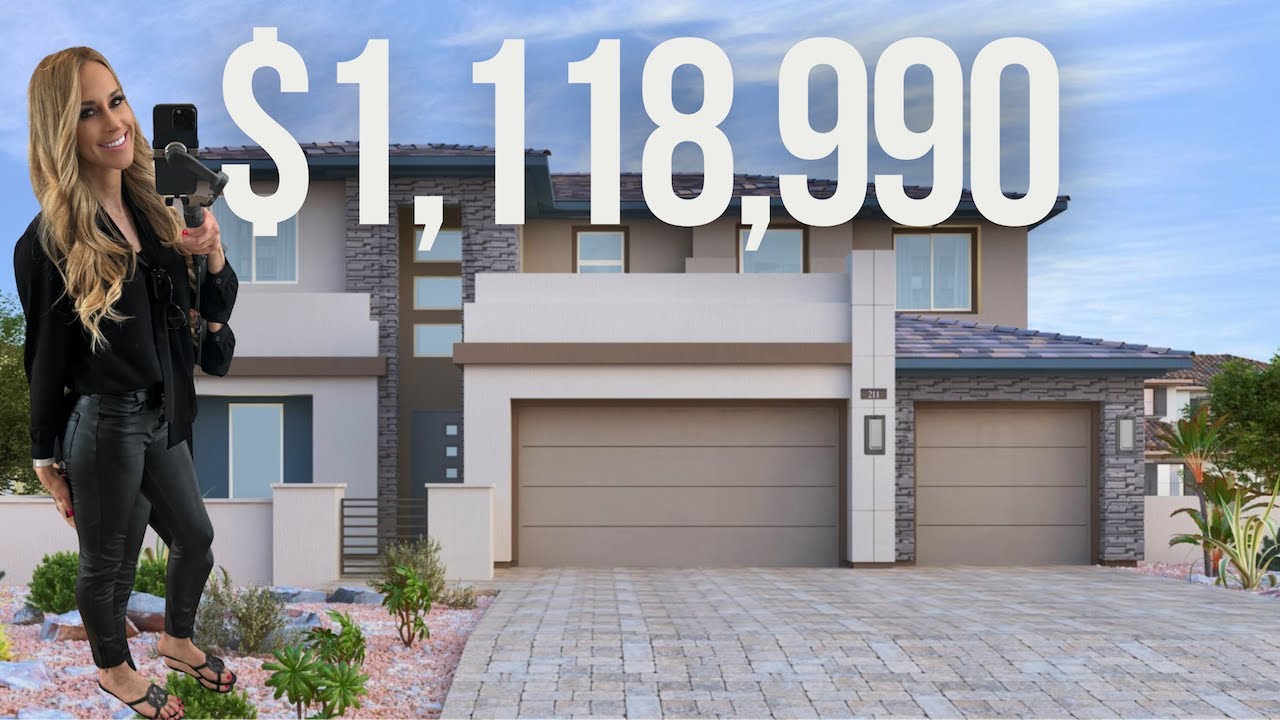 1,118,990 Luxury Home Tour at Lennar Homes (Las Vegas & Henderson, NV Home For Sale) YouTube