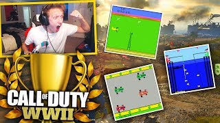 SETTING WORLD RECORDS ON COD WW2 MINIGAMES!! (no one can beat me...)