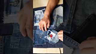Video completo en comentarios #bolsos #tutoriales #moda #reciclaje #jeans #upcycling #costura
