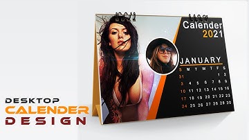 Professional Photo Desk Calendar Design | Photoshop Tutorial