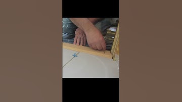 How to install an Oak Threshold #shorts #howtotile #threshold