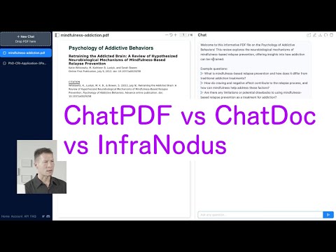 ChatPDF vs InfraNodus vs ChatDoc | Chat with PDF Documents using ChatGPT AI