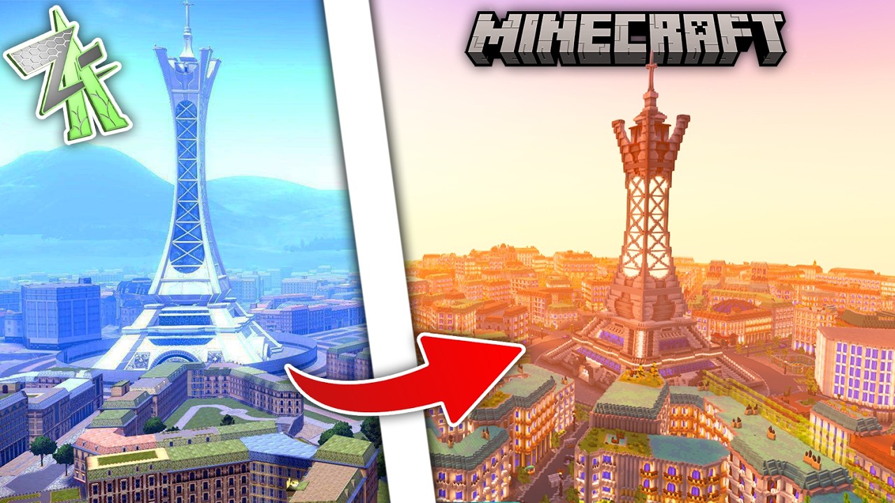 I Built Lumiose City in Minecraft (Pokemon Legends ZA)