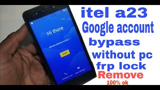 itel a23 google account bypass FRP Unlock without pc 100% ok screenshot 3