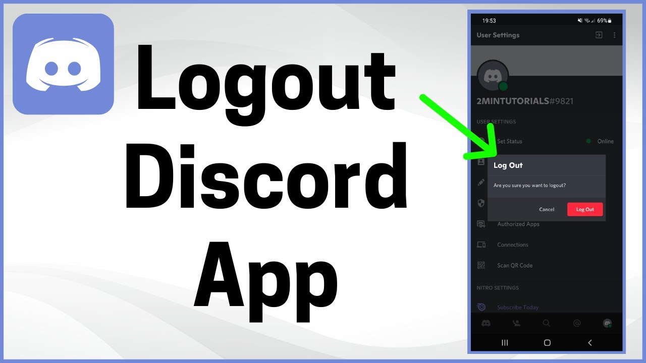 How To Log Out On Discord Mobile App Youtube