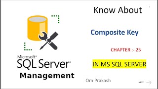 Composite Key in SQL server Chapter 25