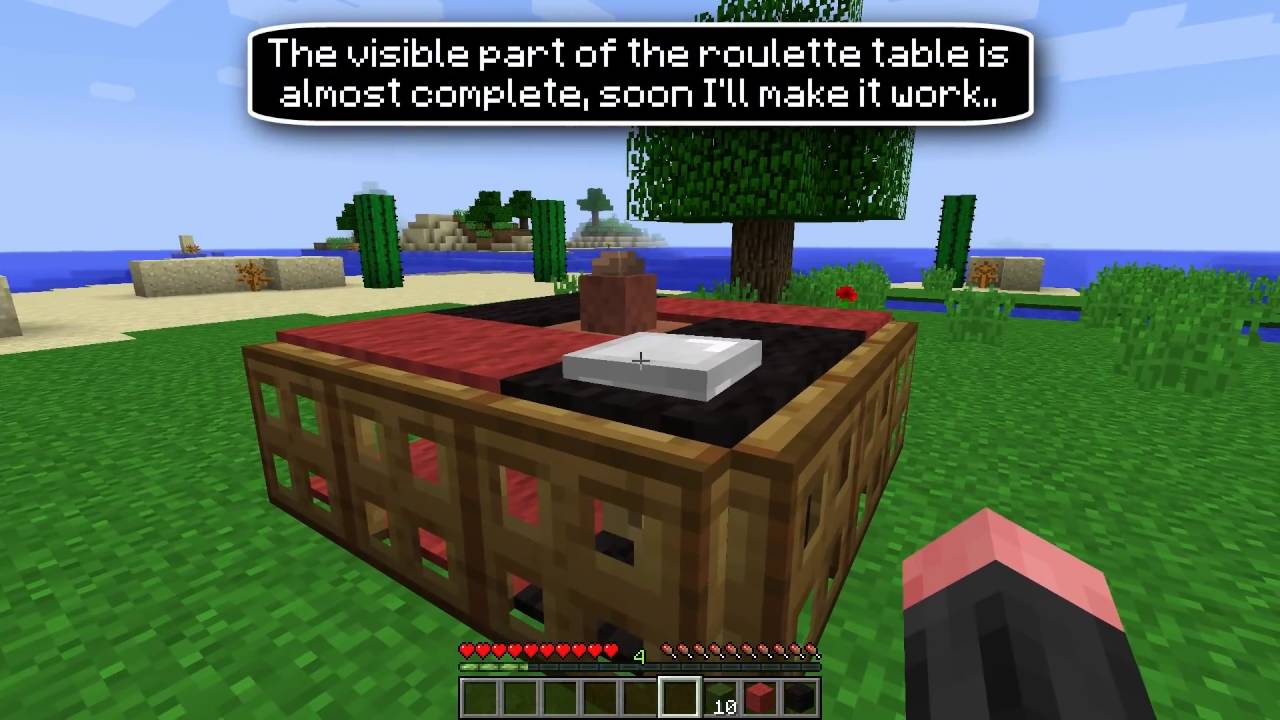 Minecraft How to make a Working Roulette Table 1new 2016 - YouTube