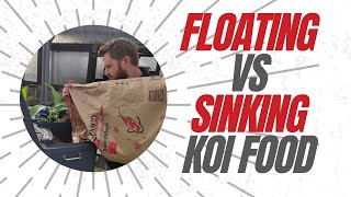 Floating Vs Sinking Koi Food