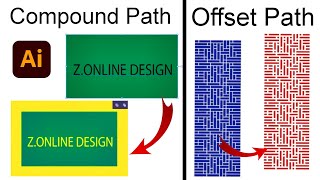 Compound Path & Offset Path in Illustrator