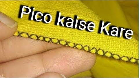 Pico Stitching with Sewing machine, सिलाई मशीन से पीको How to do Saree Pico