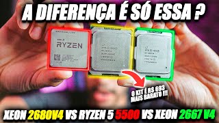 RYZEN 5 5500 vs XEON 2667V4 vs XEON 2680V4 - TESTES EM JOGOS, O RESULTADO FINAL ME SURPREENDEU !!!