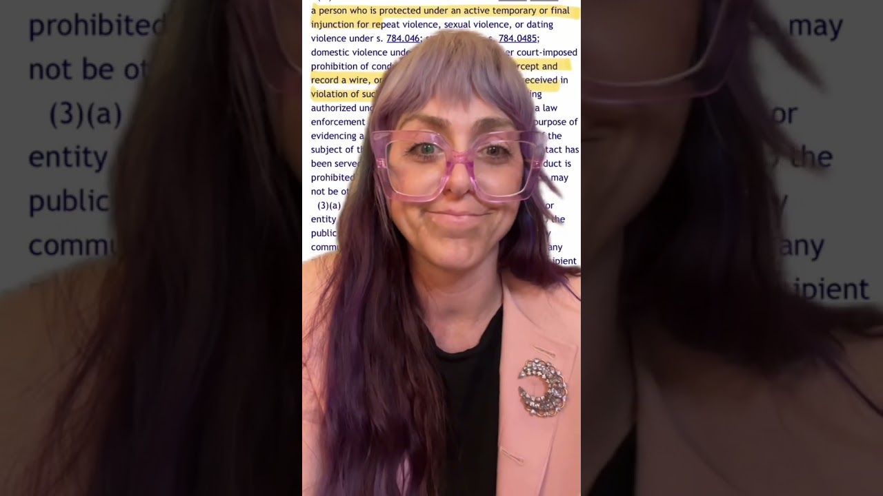 How can I record someone legally under FL's 2 party consent laws?