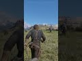 RDR2: Furious Buffalo Attack Gone Wrong 😱 | Epic Rifle Hunt in the Wild West #shorts