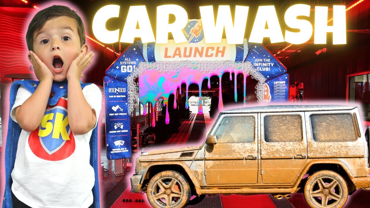 Car Wash for Kids, Car Wash Song, Drive Thru Car Wash, Learning for Kids  & Toddlers