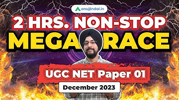 UGC NET Dec 2023 | UGC NET Paper 1 | Marathon Class | UGC NET Paper 1 Preparation 2023 | Anuj Jindal