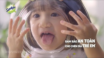 Sunlight Thiên Nhiên mới - Đảm bảo an toàn cho chén dĩa trẻ em với công nghệ Rhamno Clean (S)
