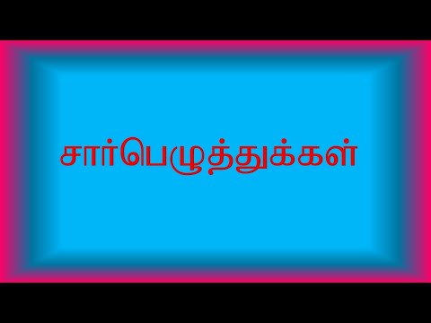 எழுத்து இலக்கணம் - சார்பு எழுத்துக்கள்