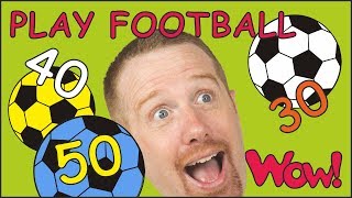 play football numbers for children new english story with steve and maggie wow english tv