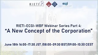 RIETI-ECGI-WBF連続ウェビナー第4回「新しい企業の概念（A New Concept of the Corporation）」『機関投資家の役割』