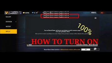 how to fix insufficient device memory unable to turn on in replay option after OB31 update in FF