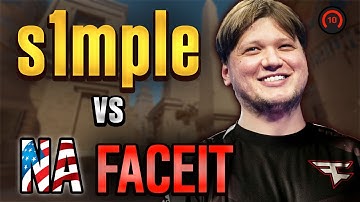 S1MPLE Solo Queues NA FACEIT at 3500 ELO! s1mple POV with COMMs