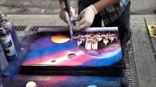 Amazingly Fast Spray Paint Artist