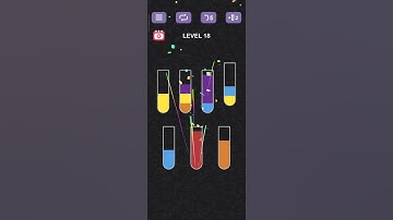 Water Sort Puzzle (Level - 18) #battle #blocks #simulation #adhd #animation #gaming #puzzle #youtube