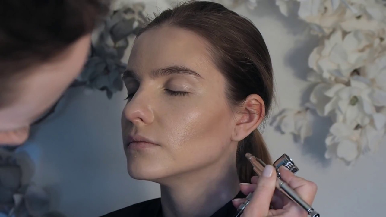 Airbrush makeup demo YouTube