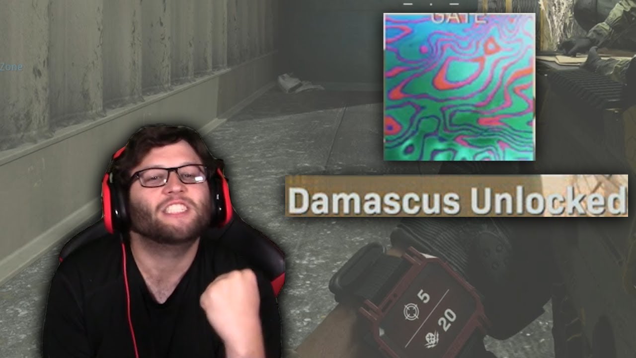 Finally Unlocked DAMASCUS CAMO in Modern Warfare - YouTube