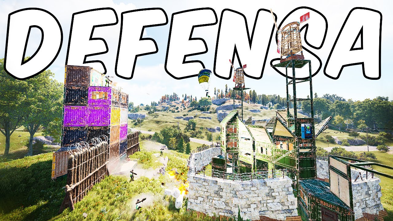 Nos DEFENDEMOS de un RAIDEO ONLINE de 10 PERSONAS - RUST - Gameplay español