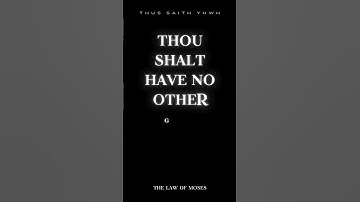 “YHWH, who is the creator, this is his First Commandment – No other gods #god #thecreator
